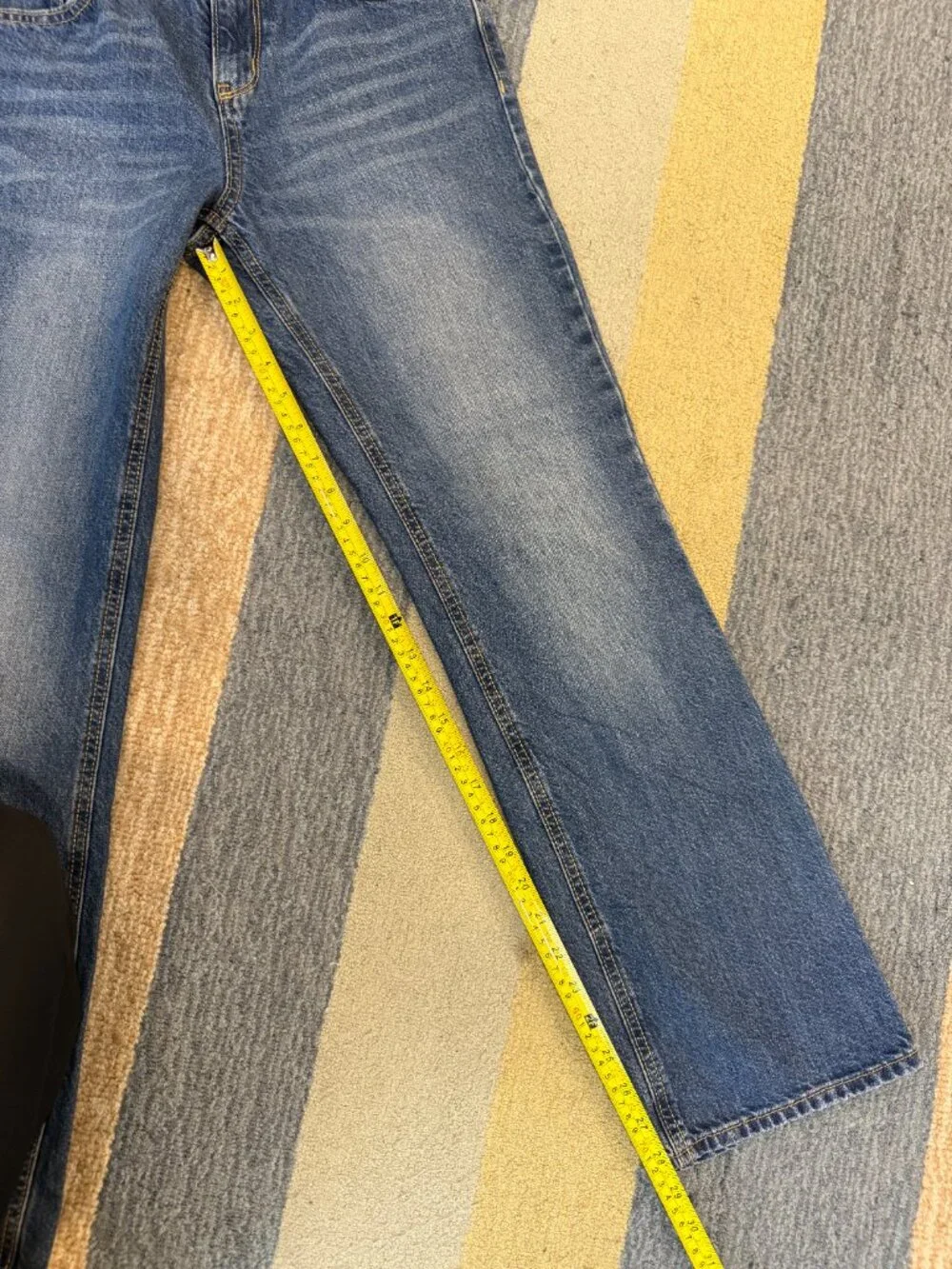 Old Navy Boys Loose Didley Bootcut Jeans Size 14 Dark Wash 100% Cotton
